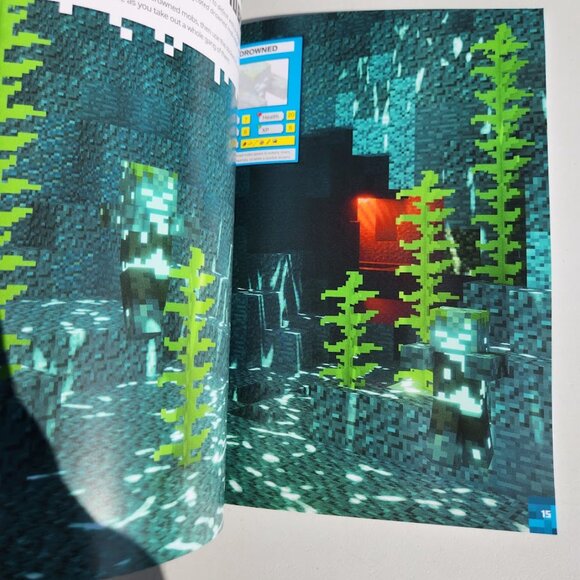 NEW Minecraft Official Aquatic Ocean Adventure Sticker Book 500 stickers - Picture 7 of 13